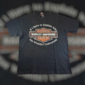 Vintage 90’s Harley Davidson Orlando Florida Single Stitch Shirt Size‎ L (M)